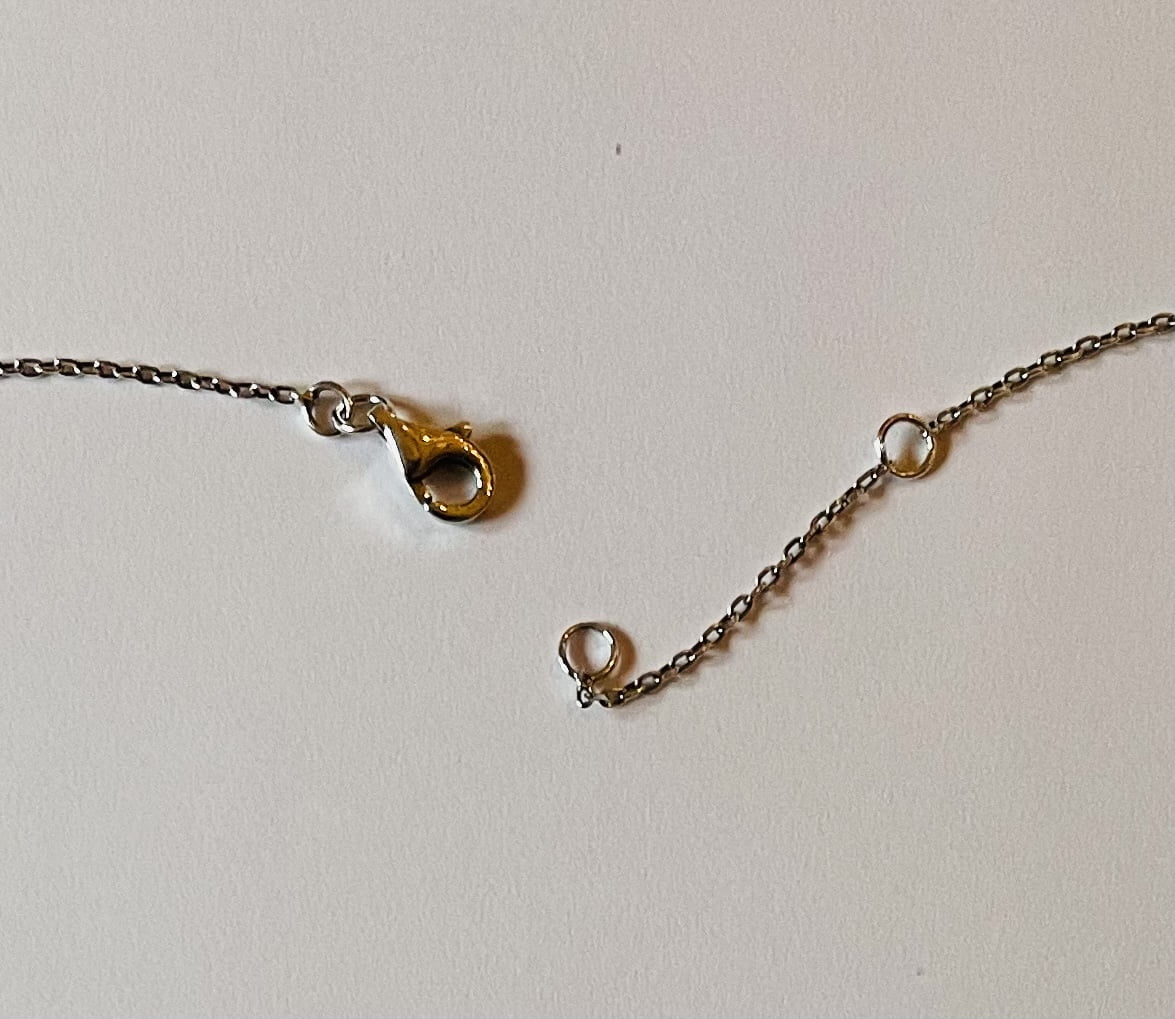 Zilveren Y-Collier met 1 Zeeuwse Knoop van 10mm en 8 van 8mm - Afbeelding 5