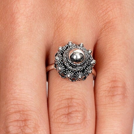 Zilveren Ring met Zeeuwse Knoop 14mm